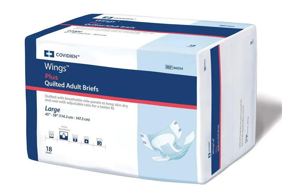 CARDINAL HEALTH-PR Wings Plus Quilted Adult Briefs