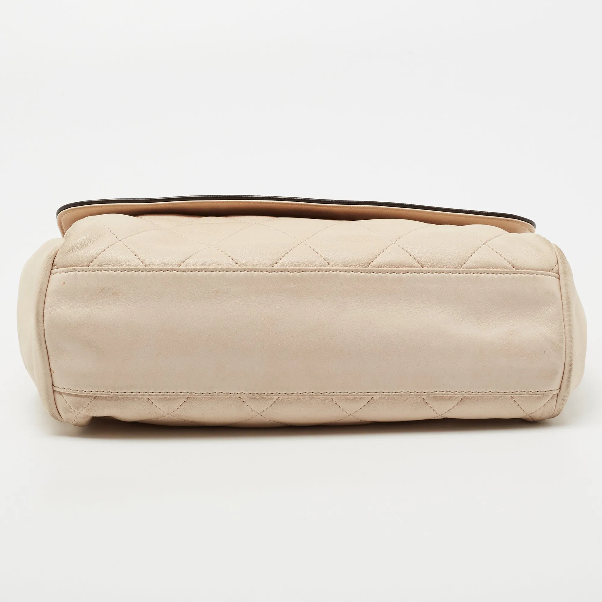 Chanel Beige/Brown Quilted Leather Reissue Shoulder Bag