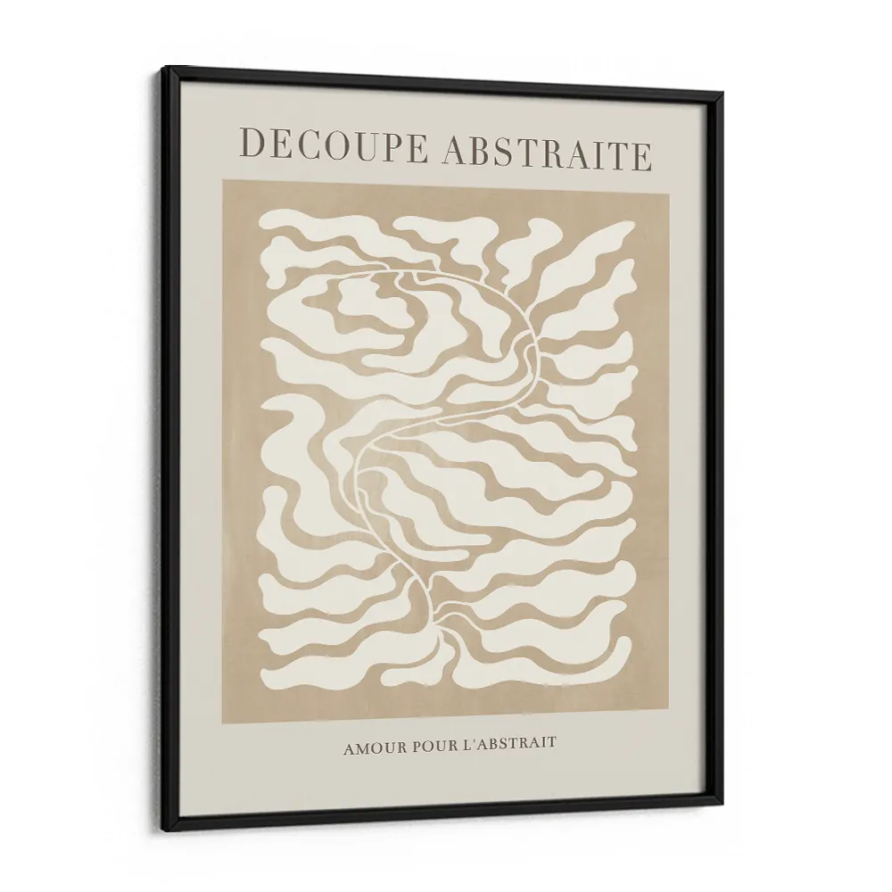 Decoupe Abstraite - Beige Abstract Art Paintings