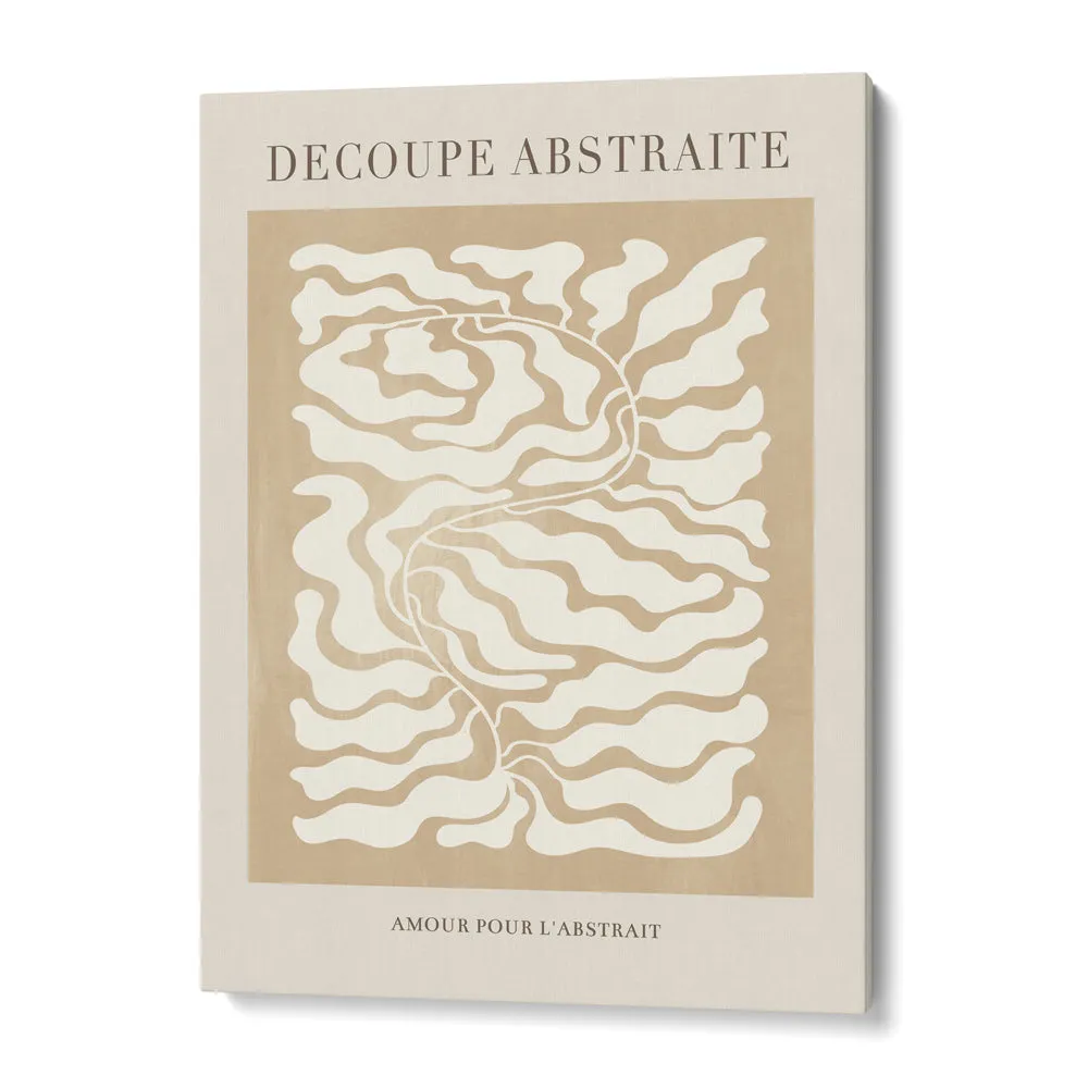 Decoupe Abstraite - Beige Abstract Art Paintings