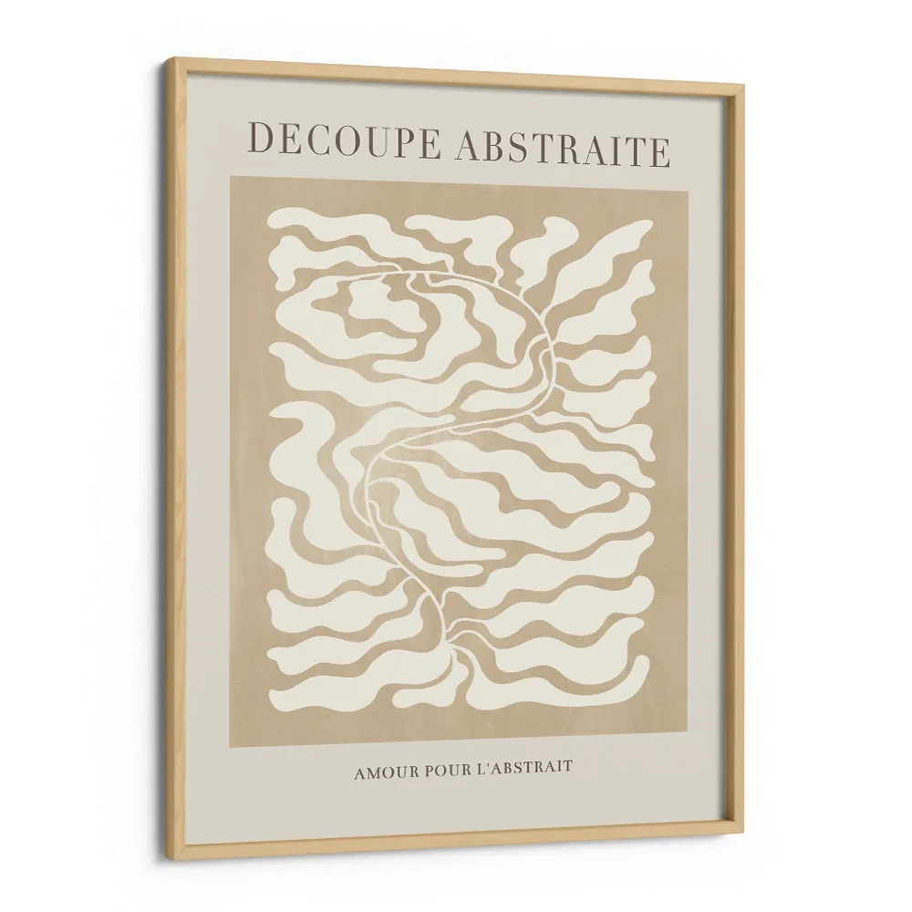 Decoupe Abstraite - Beige Abstract Art Paintings