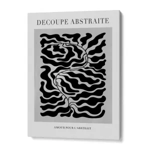 Decoupe Abstraite - Black Abstract Art Paintings