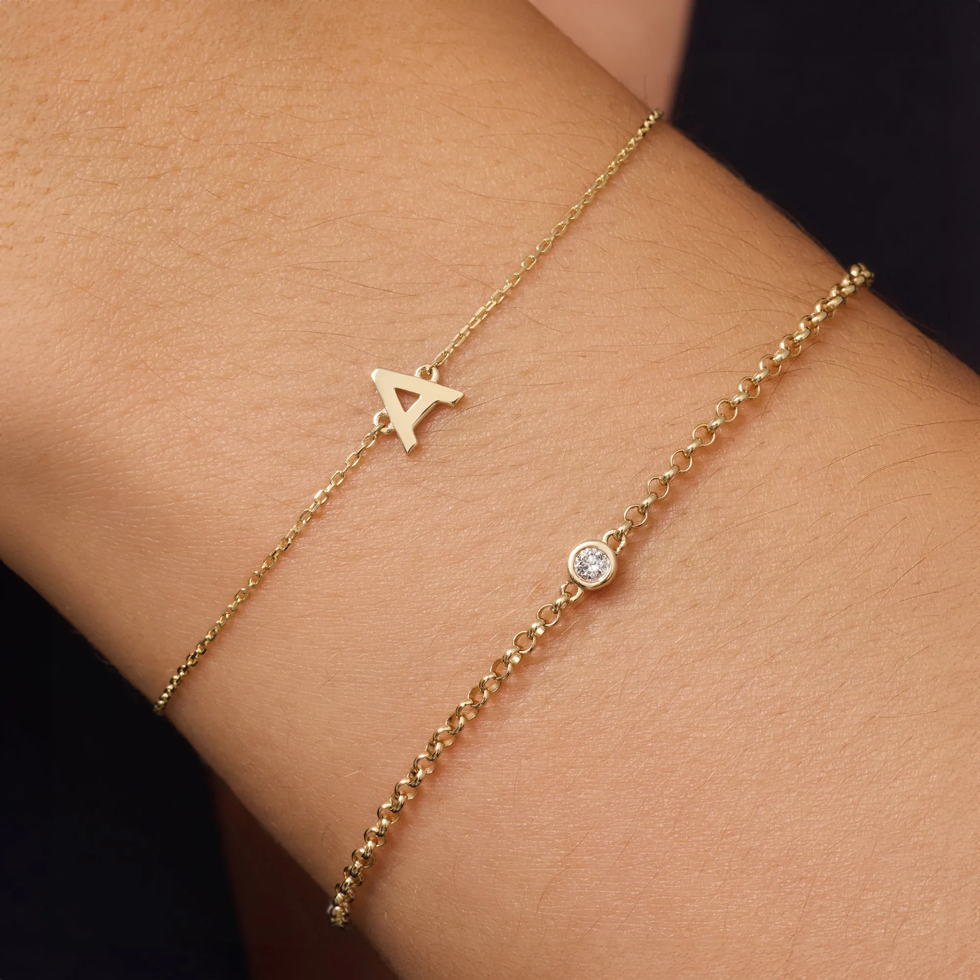 Essential Initial Letter Bracelet