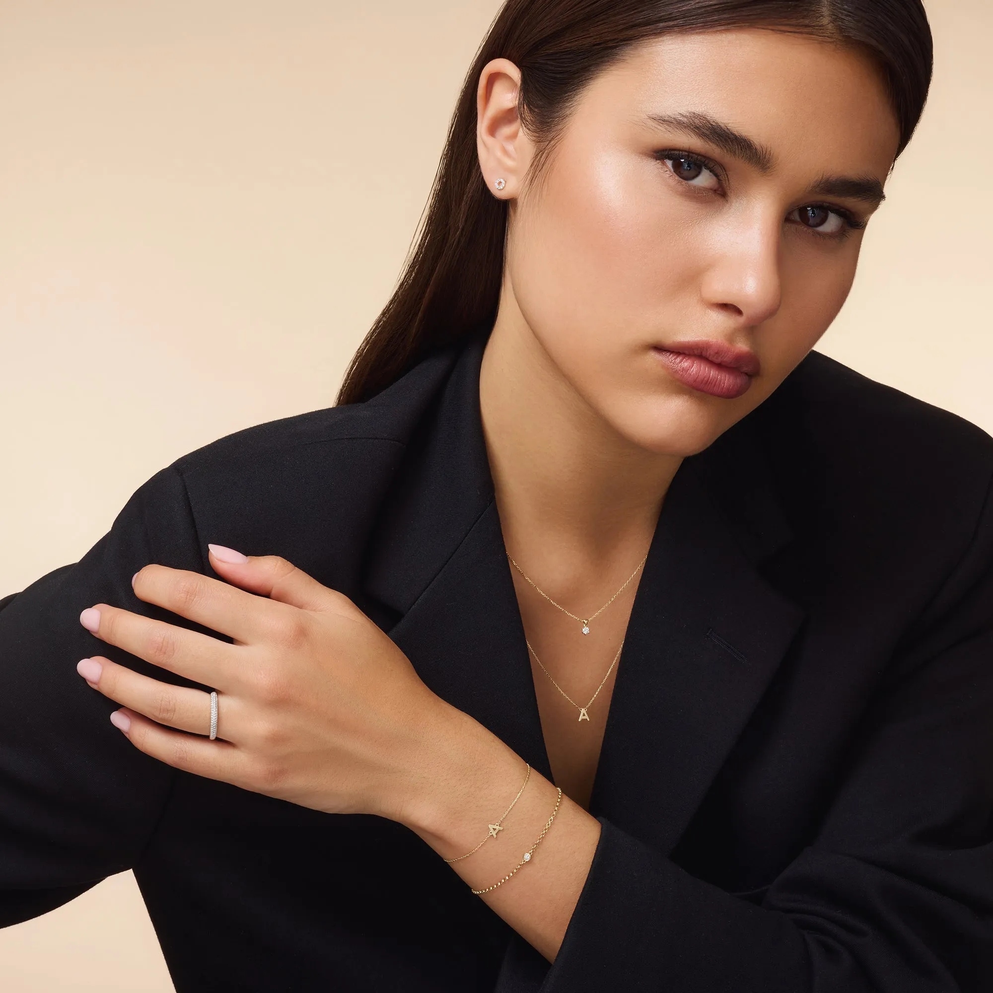 Essential Initial Letter Bracelet