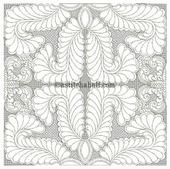 Feather Fountain Quilt Super Combo