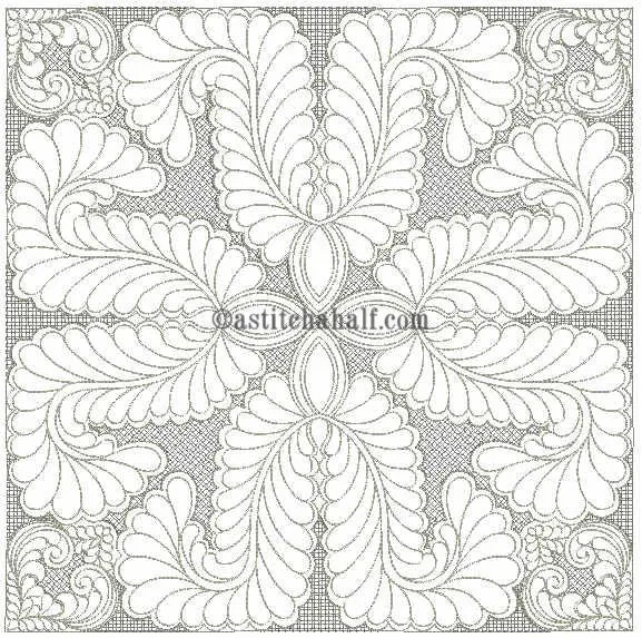 Feather Fountain Quilt Super Combo