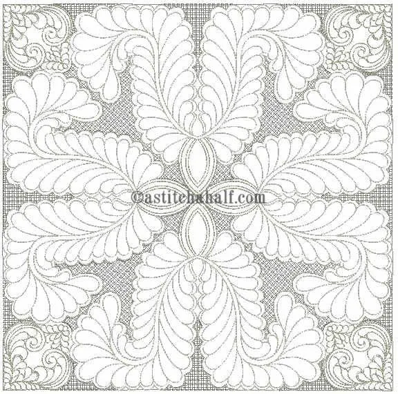 Feather Fountain Quilt Super Combo