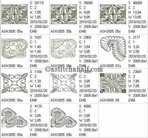 Feather Fountain Quilt Super Combo
