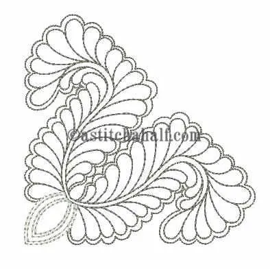 Feather Fountain Quilt Super Combo