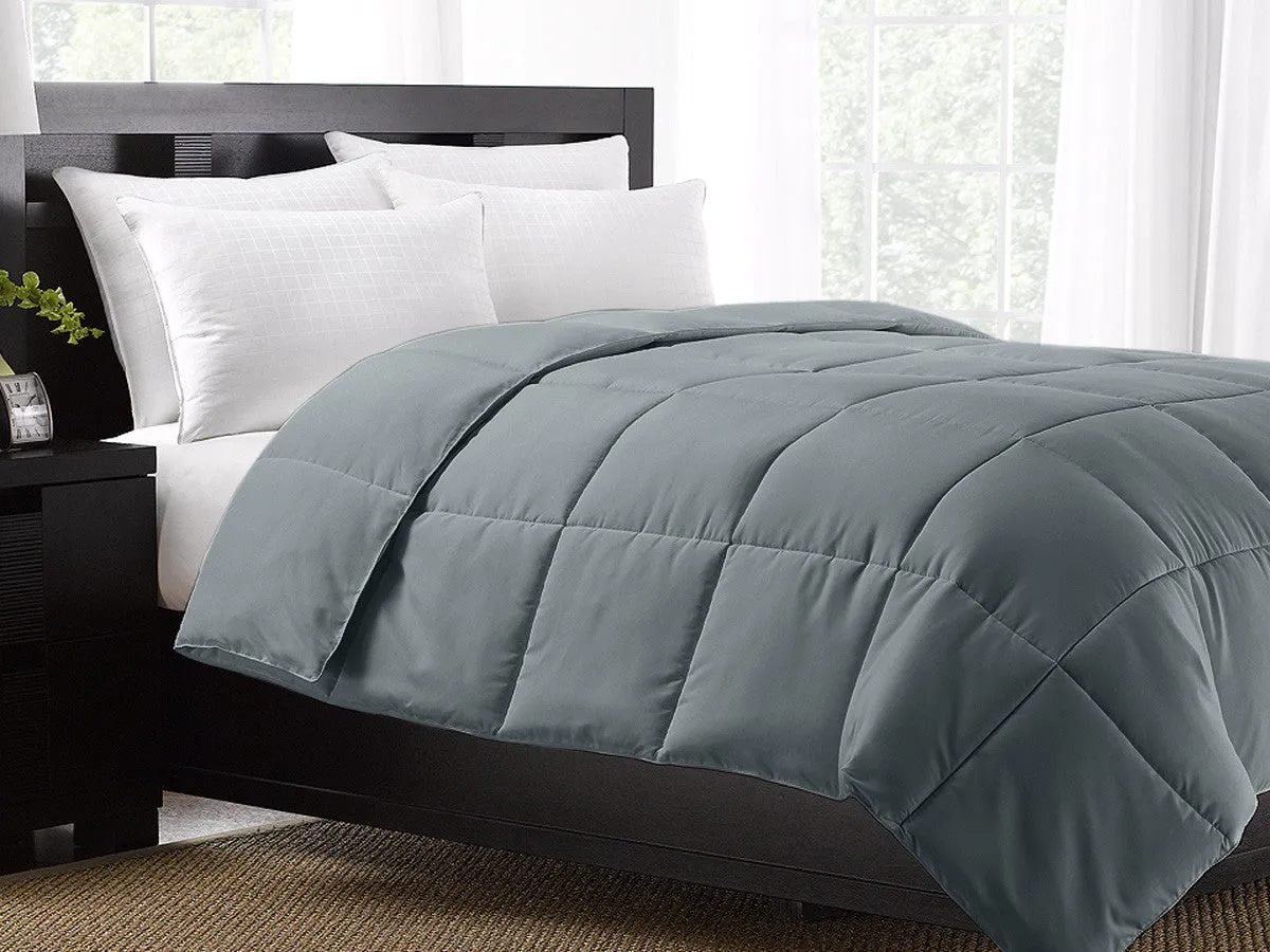 Grey Exquisite Hotel Collection Down Alternative Comforter / King Size