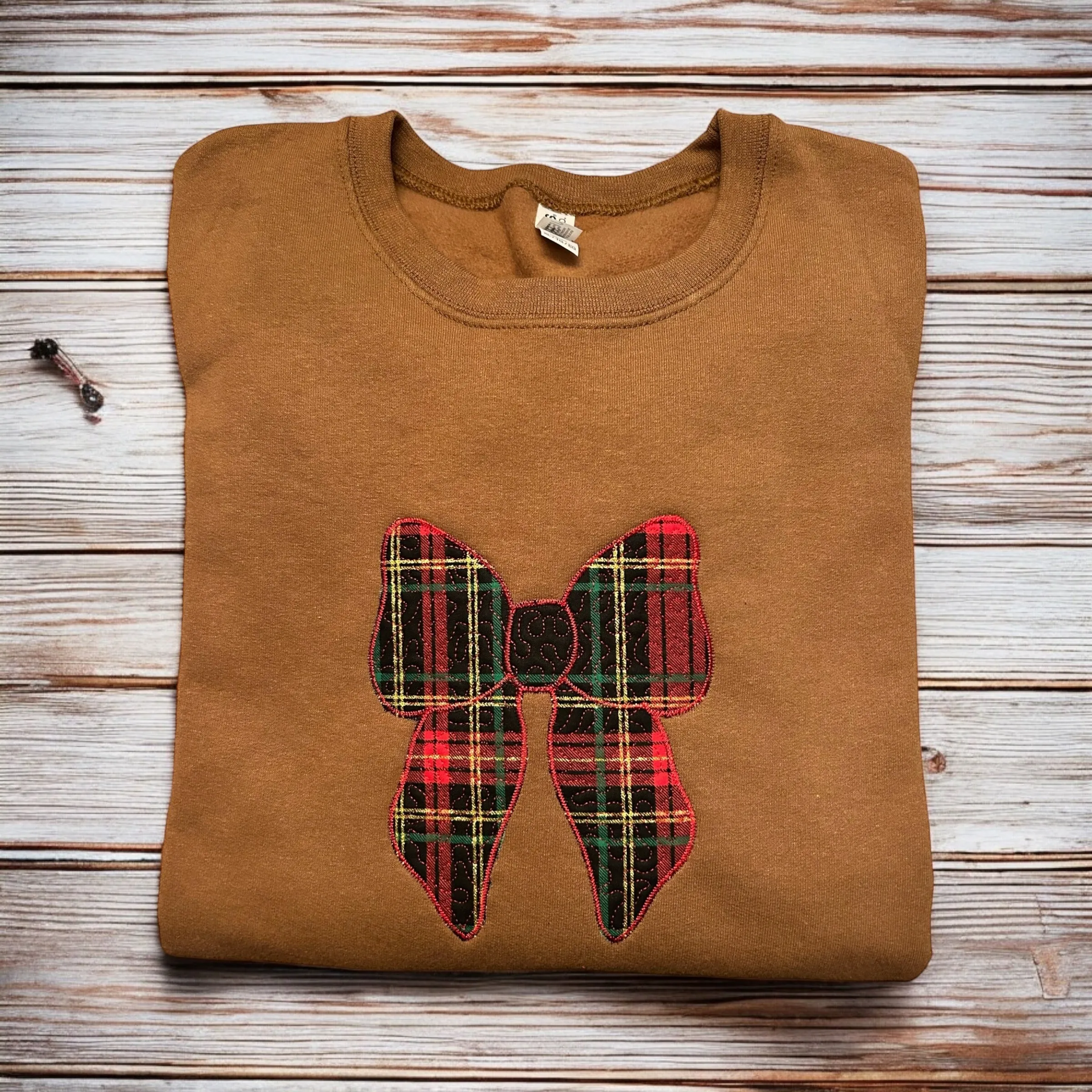 Oversized Bow Holiday Sweatshirt