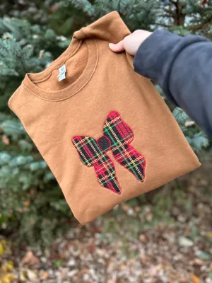 Oversized Bow Holiday Sweatshirt