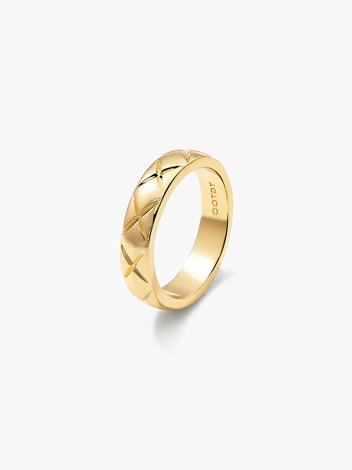 Quilted Band Ring