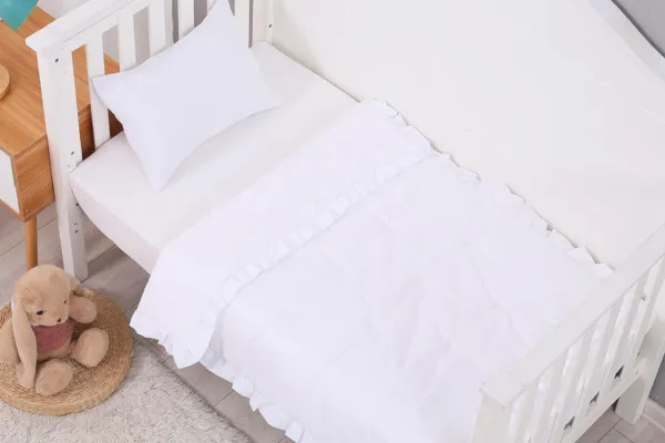 Solids - 3 Pcs Crib's Bedding Set
