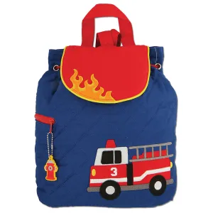 Stephen Joseph Quilted Backpack Firetruck