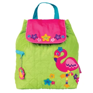 Stephen Joseph Quilted Backpack Flamingo