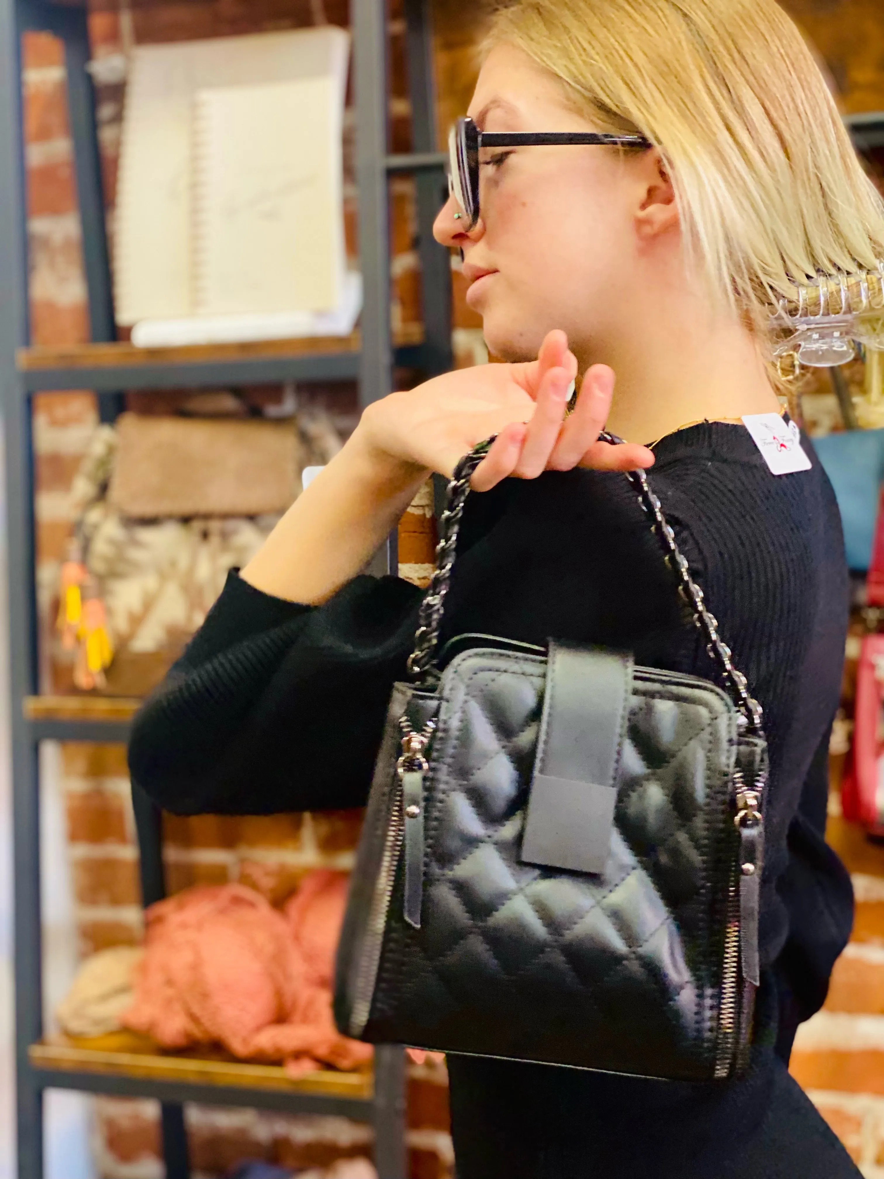 True Love Quilted Purse