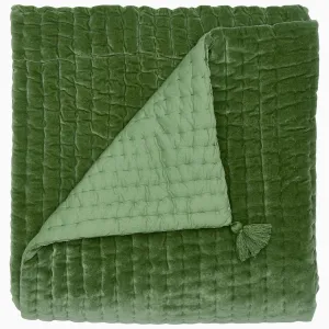 Velvet Moss Throw