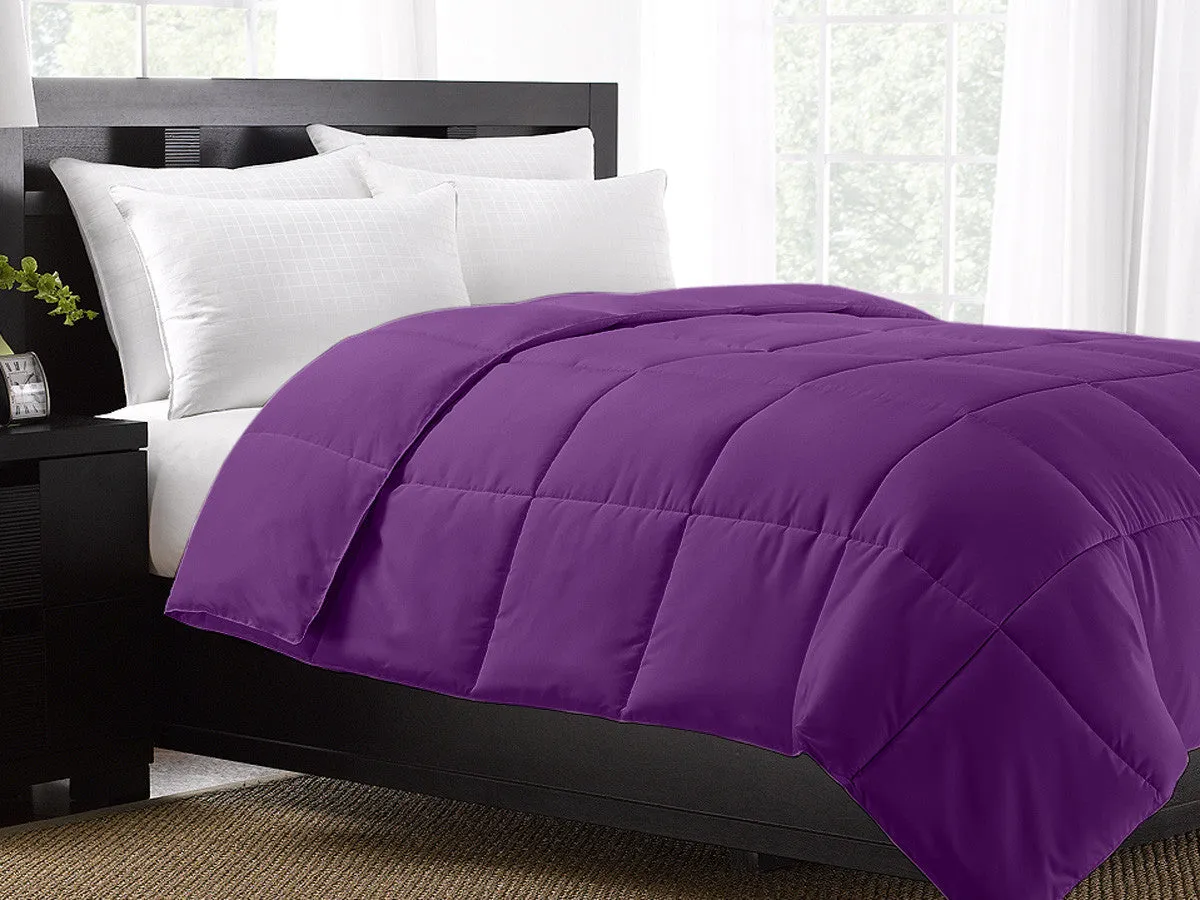 Violet Exquisite Hotel Collection Down Alternative Comforter / Full/Queen Size