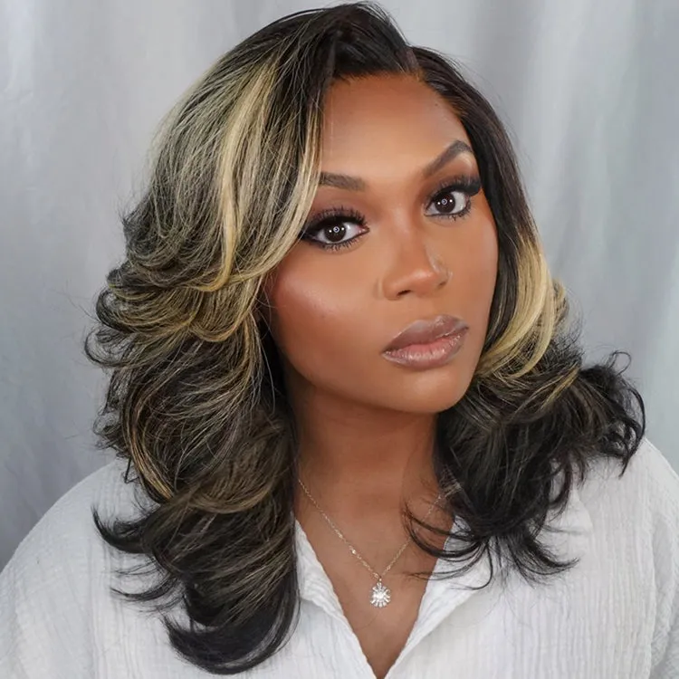 VIP ONLY | Effortlessly Chic Layered Haircut Wavy Glueless HD Minimalist Lace Short Wig