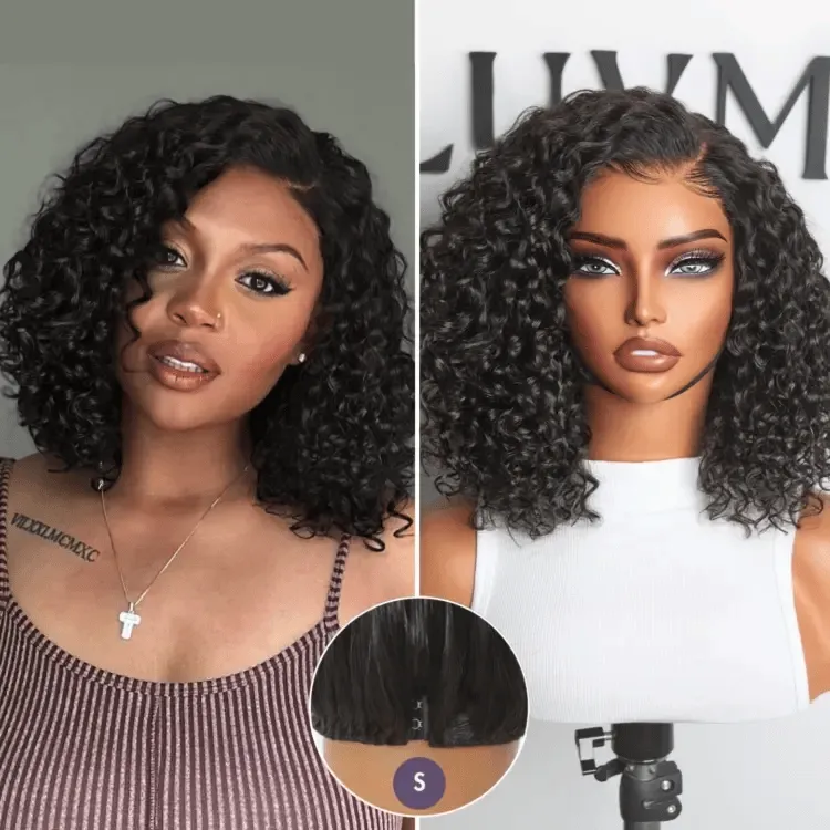Weekly Special | Luvme All-Day Comfort Wig Deep Wave Glueless Minimalist HD Lace Human Hair Curly Wig Pre-Cut Lace