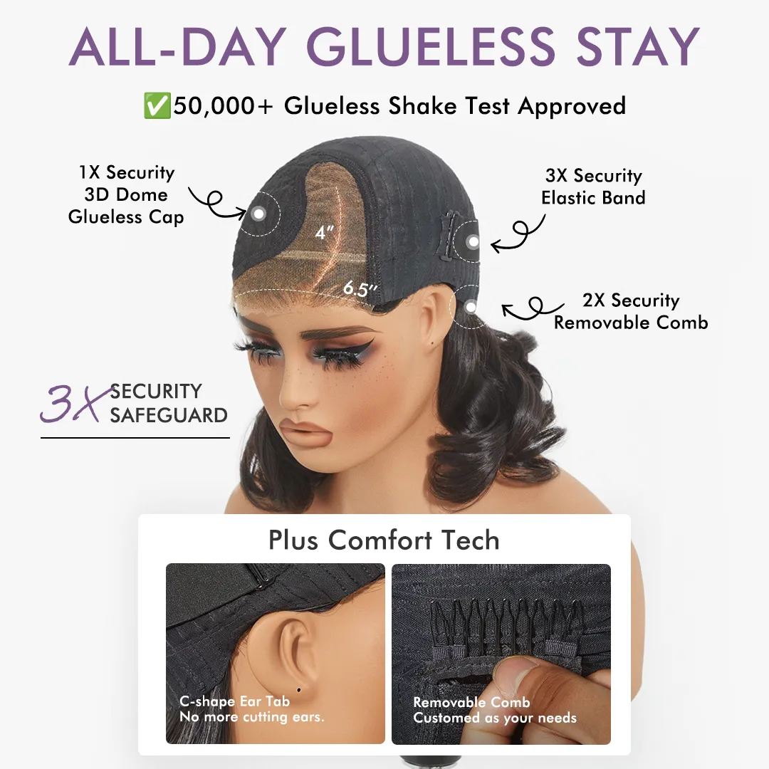 Weekly Special | Luvme All-Day Comfort Wig Deep Wave Glueless Minimalist HD Lace Human Hair Curly Wig Pre-Cut Lace